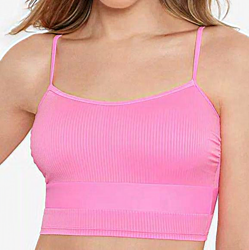 Salt + Cove Not‎ What It Seams Tankini Top Pink L